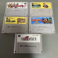【ジャンク】スーパーファミコンソフト5本セット　a