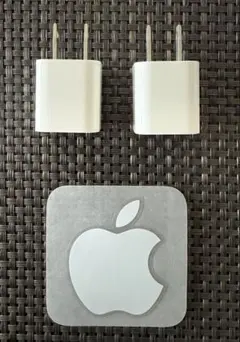 【純正】Apple iPhone USBコンセントプラグ　ACアダプタ2個セット