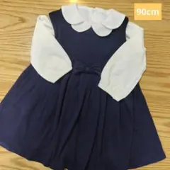 タルティーヌエショコラ ブラウス 90 ジャンパースカート