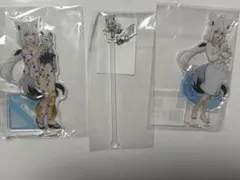 ホロライブ 極楽湯 白上フブキ アクリルスタンド　2種　クリアマドラー
