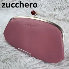 【新品未使用】zucchero がま口 レザー 長財布 ピンク かわいいのサムネイル