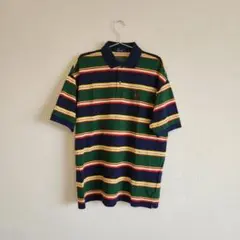 【FRED PERRY フレッドペリー】 ボーダー マルチカラー ポロシャツ