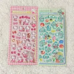 サンリオ　ボンボンドロップシール　キティ　ハンギョドン