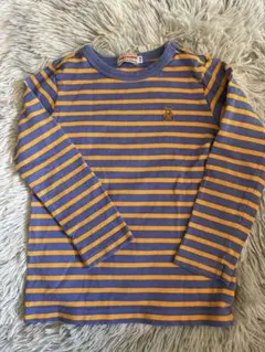 ミキハウス　ストライプ 長袖カットソー