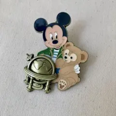 東京ディズニーシー　ミッキー&ダッフィー　ピンバッジ