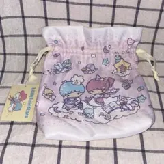 【新品】サンリオ リトルツインスターズ キキララ 巾着袋 ポーチ