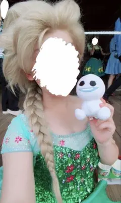 精霊エルサ アナと雪の女王 コスプレ ウィッグ Dハロ 仮装 ディズニー