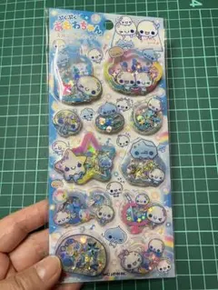 ぷくぷくあわわちゃん スパンコールパーティ【正規品】シャカシャカシール