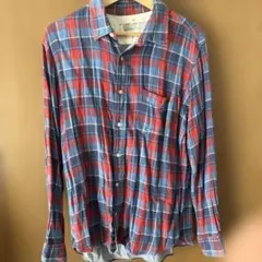 無印良品　ネルシャツ