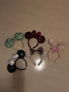 ミニーマウスカチューシャ 5個セット