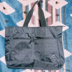 猫イラスト入りブラックトートバッグ