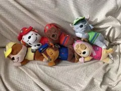 パウ・パトロール ごろりんぬいぐるみセット 6体