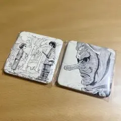 鬼滅の刃　ダイニング　お楽しみくじ　スクエア缶バッジ　炭治郎　手鬼　鱗滝左近次