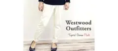 Westwood OutfittersWW0405 テーパードタックパンツ白XSのサムネイル