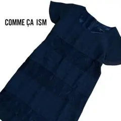 c399◯COMME ÇA ISMワンピース フォーマル 半袖 レース M