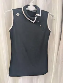 DESCENTE GOLF ニットベスト グリーン Vネック M - メルカリ