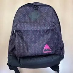 Burton バックパック ドット柄 ブラック ピンクのサムネイル