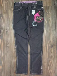 SOMETHING　アンクルフィットパンツ　新品　XL　黒