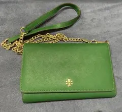 トリーバーチ グリーン ショルダーバッグ