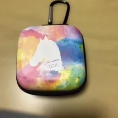 TCK カラフル 馬柄 ポーチ カラビナ付き