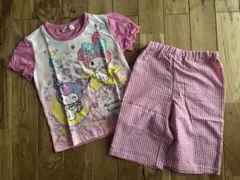 新品 女の子 キッズ サンリオ 半袖 パジャマ マイメロ クロミ 120センチ