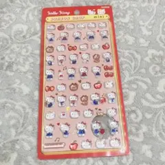 サンリオ ボンボンドロップシールmini キティ　赤