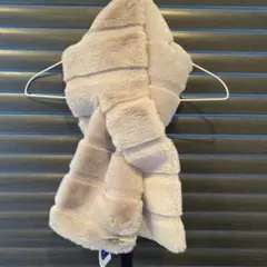 FURLA マフラーフェイクファー　ライトグレー