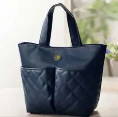 美品 上品 CLATHASクレイサス トートバッグ ゴールド花柄ロゴ付き