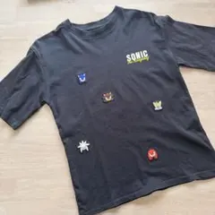 SONIC THE HEDGEHOG キッズ Tシャツ ブラック