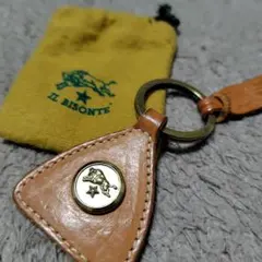 EL BISONTE ベージュレザー キーホルダー