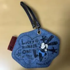 オズワルド デニム風パスケース　ディズニーリゾート限定