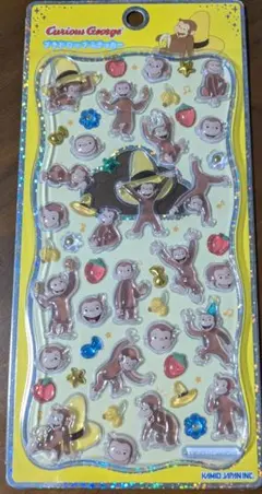 プチドロップステッカー　おさるのジョージ　正規品
