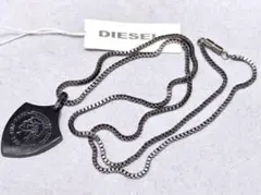 DIESEL ディーゼル ブラック系　ネックレス　43718