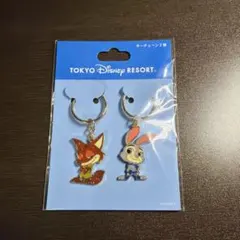ディズニー ズートピア ジュディ＆ニック ペアキーチェーン