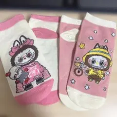 キッズ靴下 2足セット キャラクター柄