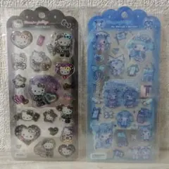 正規品マイメロディとクロミのドロップジェリーシール ブルー&キティ