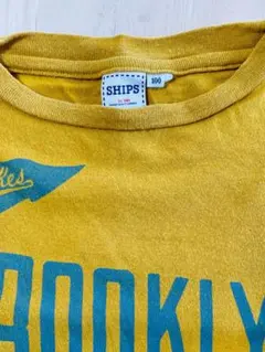 【SHIPS】BROOKLYN ロゴ Tシャツ マスタードイエロー 100のサムネイル