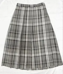 ハニーズ　新品タグ付き　チェックプリーツロングスカート　グレー LL