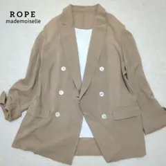 ROPÉ mademoiselle ベージュ ダブルブレストジャケットのサムネイル