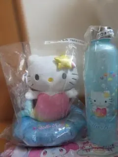 2点セット ハローキティ 当たりくじ②ぬいぐるみ⑫ウォーターボトル
