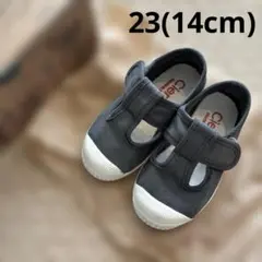 Cienta（シエンタ）キッズ Tストラップシューズ キャンバススニーカー 23