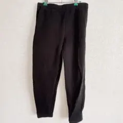 ティリーズ ジョガーパンツ 裾リブ 無地 M 黒 綿 ポリエステル スポーツ
