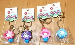 【新品】大阪・関西万博公式ミャクミャク×サンリオ コラボキーホルダー4種セット