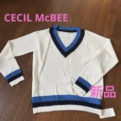 CECIL McBEE Vネックニットセーター 新品