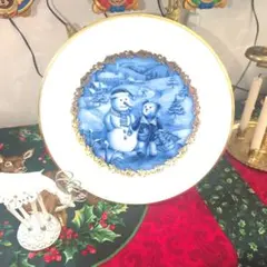 Noritake 2004クリスマス プレート 陶磁器製