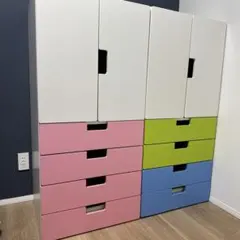 IKEA ワードローブ STUVA 子供用 タンス 収納 チェスト 引き取り限定