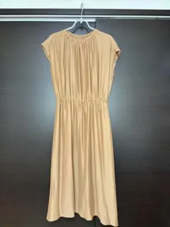 ROPE 茶系 半袖 ロングワンピース サイズ38