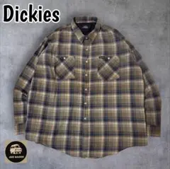 【good regular】Dickiesネルシャツ 極フェードチェックXL