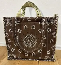 バンダナ　トートバッグ　マザーズバッグ　ハンドメイド