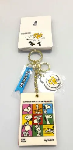 【完売品】スヌーピー 75周年 ミラー付　キーホルダーPEANUTS